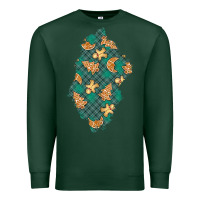Sports Green christmas gingerbread cookies patch Premium Sweatshirt - BundleAndBundleShop