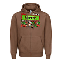 Chestnut soccer nana with leopard Zipper Hoodie - Zillion Design Studio