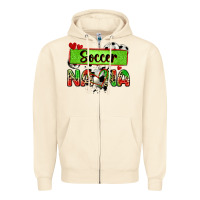 Sandshell soccer nana with leopard Zipper Hoodie - Zillion Design Studio