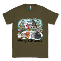 Army Green merry christmas gnomes Classic Tee - Zillion Design Studio