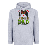 Heather Grey gamer dad Heavyweight Hoodie - HRA Design Shop