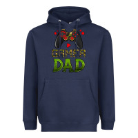 Navy gamer dad Heavyweight Hoodie - HRA Design Shop