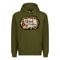 Army Green blessed mother Premium Hoodie - Jasminsmagicworld