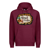 Burgundy blessed mother Premium Hoodie - Jasminsmagicworld