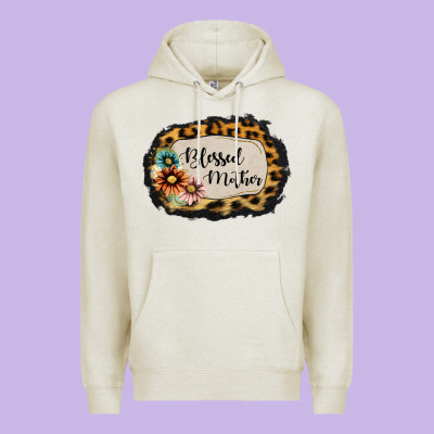 Blessed Mother Premium Hoodie Designed By Jasminsmagicworld