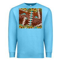 Ocean Blue football leopard gemstone sunflower Premium Sweatshirt - JahusDesignShop