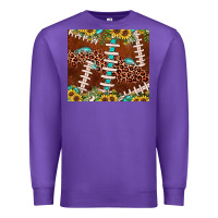 Purple football leopard gemstone sunflower Premium Sweatshirt - JahusDesignShop