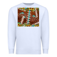 White football leopard gemstone sunflower Premium Sweatshirt - JahusDesignShop