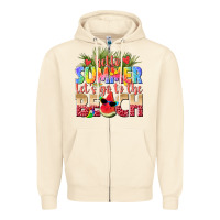 Sandshell hello summer lets go to the beach Zipper Hoodie - texasbilliewilder