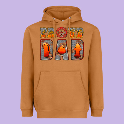 Proud Dad Heavyweight Hoodie Designed By Hra Design Shop