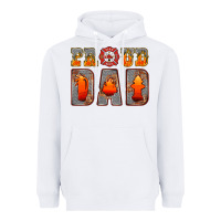White proud dad Heavyweight Hoodie - HRA Design Shop