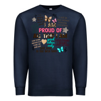 Navy i am proud of all that i am Premium Sweatshirt - Artiststas