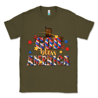 Army Green god bless america Classic Tee - texasbilliewilder