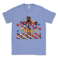 Colony Blue god bless america Classic Tee - texasbilliewilder