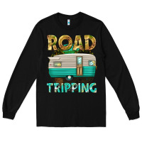 Black road tripping Long Sleeve Tee - texasbilliewilder