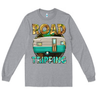 Heather Grey road tripping Long Sleeve Tee - texasbilliewilder