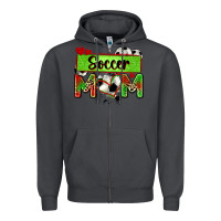 Smoke soccer mom with leopard Zipper Hoodie - Zillion Design Studio