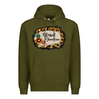 Army Green blessed grandma Premium Hoodie - Jasminsmagicworld