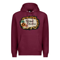 Burgundy blessed grandma Premium Hoodie - Jasminsmagicworld