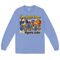 Colony Blue im just here for the snacks sports sister Long Sleeve Tee - Zillion Design Studio