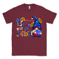 Burgundy happy 4 th of july Classic Tee - texasbilliewilder