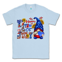 Dusty Blue happy 4 th of july Classic Tee - texasbilliewilder