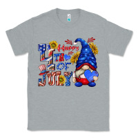Heather Grey happy 4 th of july Classic Tee - texasbilliewilder