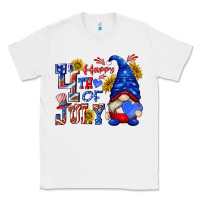 White happy 4 th of july Classic Tee - texasbilliewilder