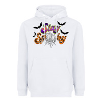White stay spooky Heavyweight Hoodie - RacoonDesign
