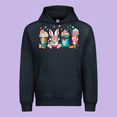 Easter Coffee Cups Urban Hoodie Designed By Maliassmallbusiness