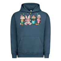 Pigment Midnight Navy easter coffee cups Urban Hoodie - MaliasSmallBusiness