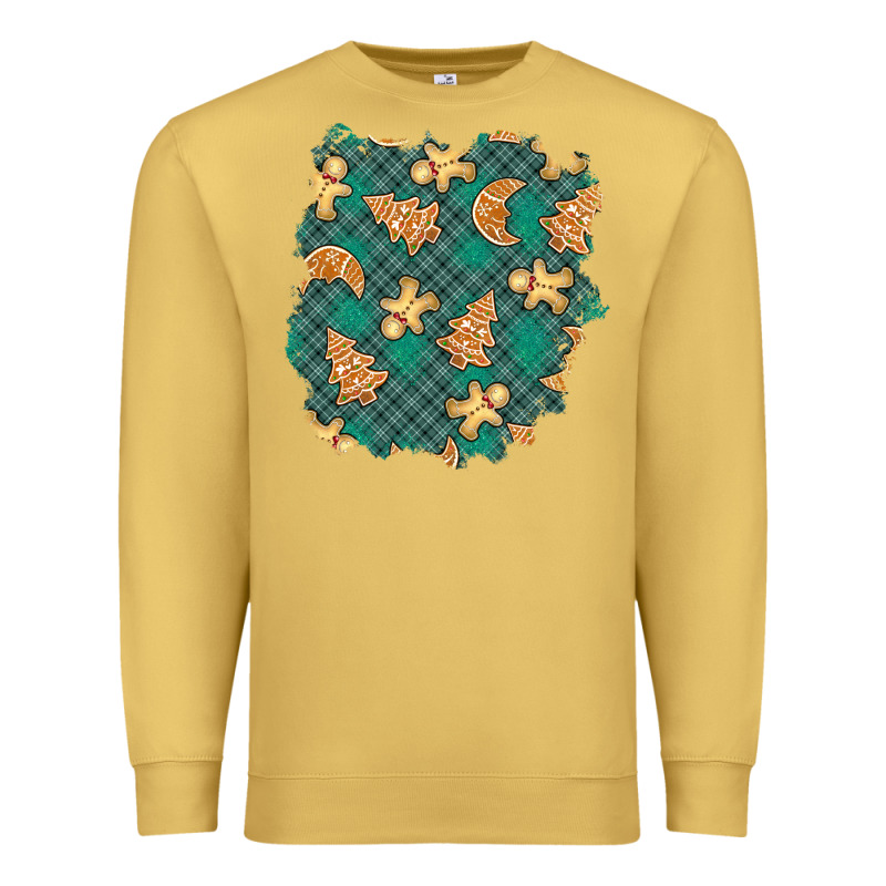Christmas Gingerbread Cookies Patch Premium Sweatshirt by BundleAndBundleShop | Teevron