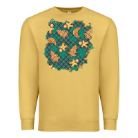 Antique Gold christmas gingerbread cookies patch Premium Sweatshirt - BundleAndBundleShop
