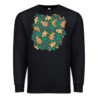 Black christmas gingerbread cookies patch Premium Sweatshirt - BundleAndBundleShop