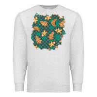 Oatmeal Heather christmas gingerbread cookies patch Premium Sweatshirt - BundleAndBundleShop