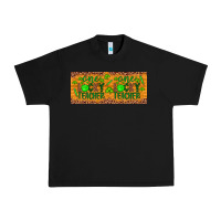 Black Western St. Patrick's Day One Lucky Teacher Urban Heavy Tee - Artiststas