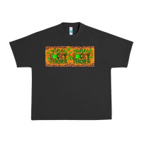 Pigment Black Western St. Patrick's Day One Lucky Teacher Urban Heavy Tee - Artiststas