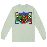 Matcha autism mom checkered flag Long Sleeve Tee - Zillion Design Studio