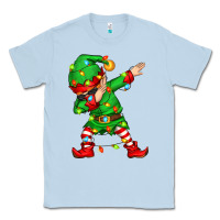 Dusty Blue dabbing elf Classic Tee - Zillion Design Studio
