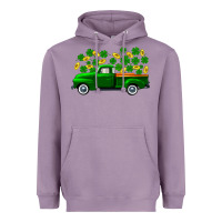 Lavender st patricks shamrock gold truck Heavyweight Hoodie - FaDigitalArtStudio