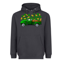 Smoke st patricks shamrock gold truck Heavyweight Hoodie - FaDigitalArtStudio