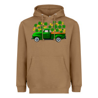 Toasted Coconut st patricks shamrock gold truck Heavyweight Hoodie - FaDigitalArtStudio