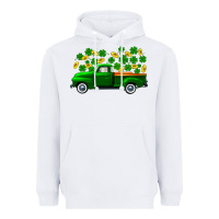 White st patricks shamrock gold truck Heavyweight Hoodie - FaDigitalArtStudio