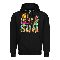 Black here comes the sun Zipper Hoodie - texasbilliewilder