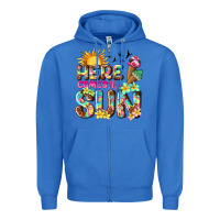 True Royal here comes the sun Zipper Hoodie - texasbilliewilder
