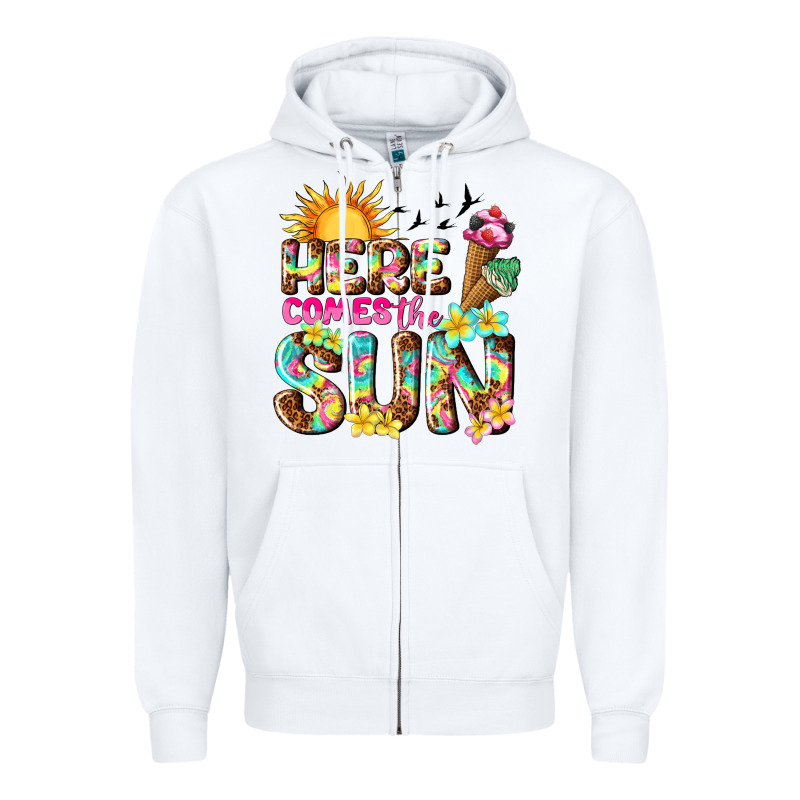 Here Comes The Sun Zipper Hoodie by texasbilliewilder | Teevron