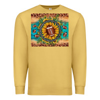 Antique Gold football leopard turquoise sunflower Premium Sweatshirt - JahusDesignShop