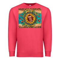 Cardinal football leopard turquoise sunflower Premium Sweatshirt - JahusDesignShop