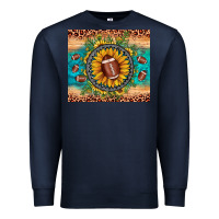 Navy football leopard turquoise sunflower Premium Sweatshirt - JahusDesignShop