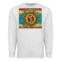 Oatmeal Heather football leopard turquoise sunflower Premium Sweatshirt - JahusDesignShop